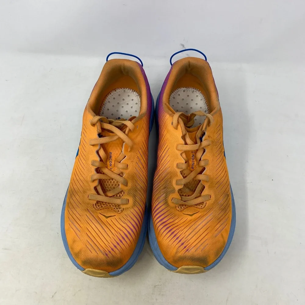 Hoka Rincon 3 Wide‎ Women 9.5D Orange Fuchsia Running Shoes 1121371-MOCY